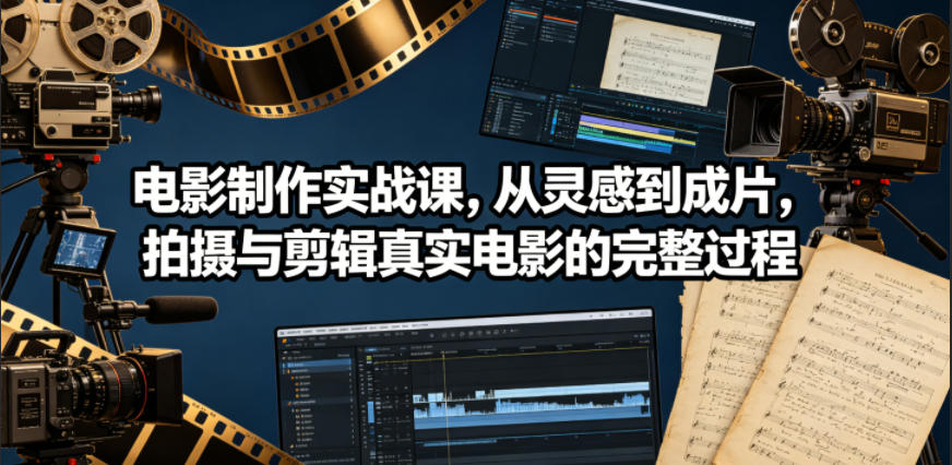 电影制作实战课，从灵感到成片，拍摄与剪辑真实电影的完整过程【原创双语字幕】-21资源库