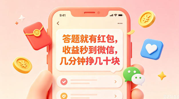 答题就有红包，收益秒到微信，几分钟挣几十块，学生党上班族宝妈都可以玩【揭秘】-21资源库