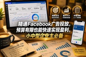 精通Facebook广告投放,预算有限也能快速实现盈利,小中型企业主必备【原创双语字幕】-21资源库