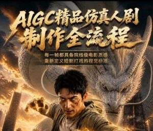 AIGC精品仿真人剧豢龙人全流程制作解析2026，国风仿真人创作+打斗剧情+人设编排，一站式AI短剧入门-21资源库