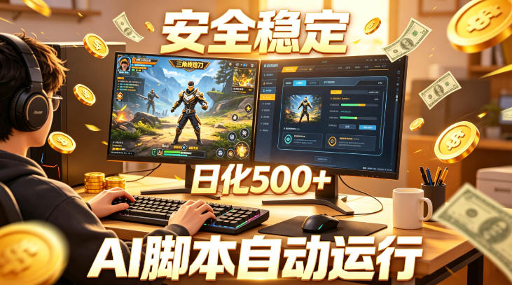 三角洲全自动挂G项目，AI脚本躺賺，日化500+，无需手动操作【揭秘】-21资源库
