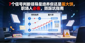 付费文章：7个信号判断领导是培养你还是画大饼，职场人必看，防踩坑指南-21资源库