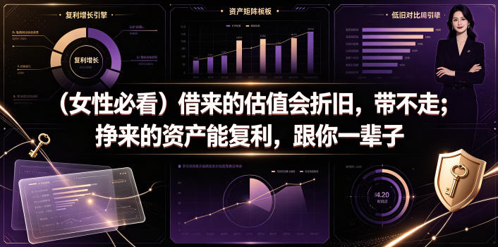 付费文章：（女性必看）借来的估值会折旧，带不走；挣来的资产能复利，跟你一辈子-21资源库