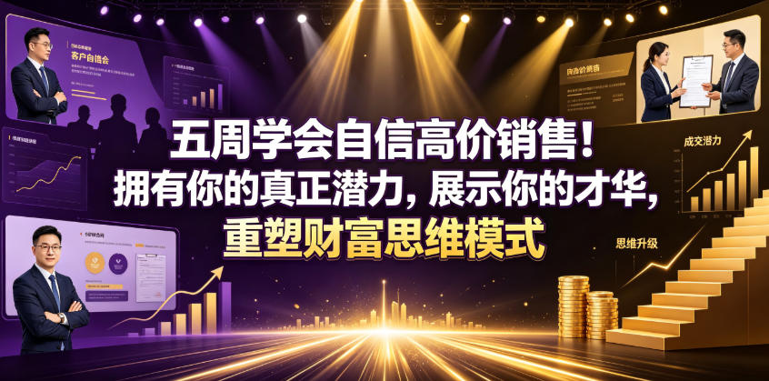 五周学会自信高价销售！拥有你的真正潜力，展示你的才华，重塑财富思维模式【原创双语字幕】-21资源库