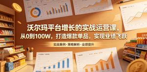 沃尔玛平台增长的实战运营课，从0到100W，打造爆款单品，实现业绩飞跃-21资源库