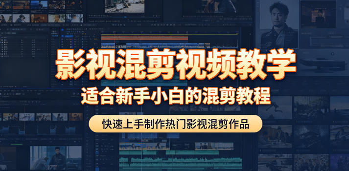 影视混剪视频教学，适合新手小白的混剪教程，快速上手制作热门影视混剪作品-21资源库