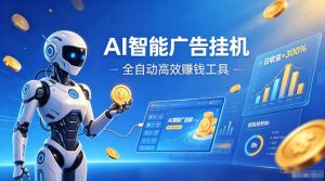 AI智能广告挂G，在家自动賺收益，全程无需人工操作、不用直播、不用拉人【揭秘】-21资源库