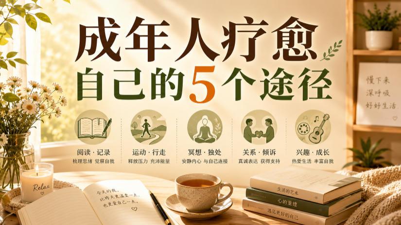 付费文章：成年人疗愈自己的5个途径-21资源库
