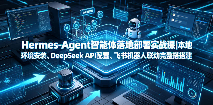 Hermes-Agent智能体落地部署实战课｜本地环境安装、DeepSeek API配置、飞书机器人联动完整搭建教程-21资源库
