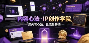 内容心法·IP创作学院，用内容心法，让流量开悟-21资源库
