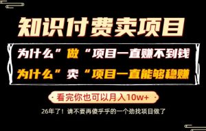 普通人为什么能够靠卖项目轻松月入10W+，而做项目却容易成炮灰，卖项目为什么能够稳賺不赔？【揭秘】-21资源库