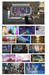 某宝付费购买！108GB，直播绿幕二次元3D动态虚拟背景合集，抖音动漫房间高清直播素材，电脑桌面壁纸-21资源库