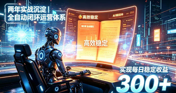 两年实战沉淀｜全自动闭环运营体系，实现每日稳定收益300+【揭秘】-21资源库