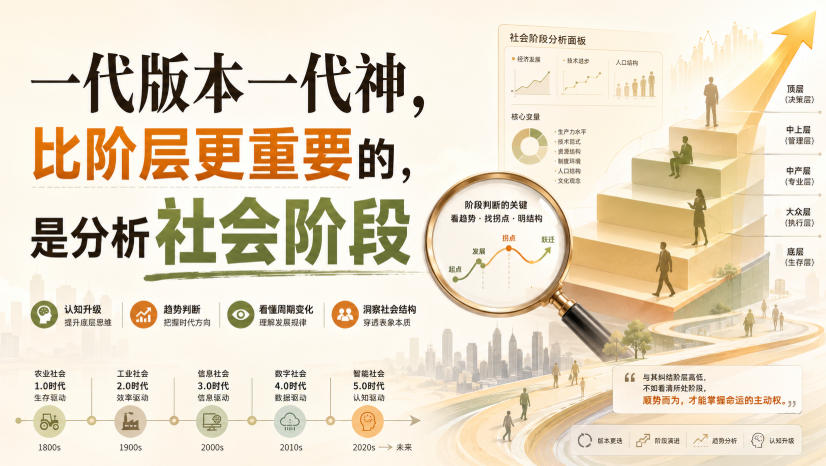 付费文章：一代版本一代神，比阶层更重要的，是分析社会阶段-21资源库