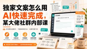 独家文案怎么用AI快速完成，某大佬社群内部课-21资源库