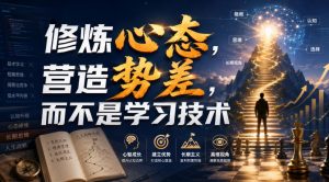 付费文章：修炼心态，营造势差，而不是学习技术-21资源库