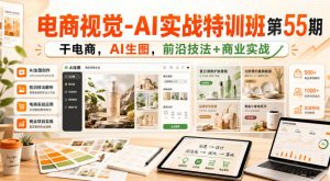 电商视觉-AI实战特训班第55期，干电商，AI生图，前沿技法+商业实战-21资源库