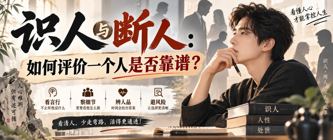 付费文章：识人与断人：如何评价一个人是否靠谱？-21资源库