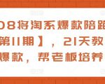 108将淘系爆款陪跑营【第11期】,21天教运营打爆款,帮老板培养运营-21资源库