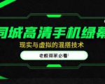 同城高清手机绿幕，直播间现实与虚拟的混搭技术，老板商家必看！-21资源库