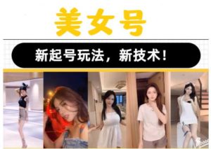 2023抖音快手短视频美女号课程制作玩法教程，美女号搬运新起号玩法，新技术（素材+教程）-21资源库
