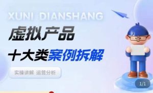 虚拟产品项目拆解课，十大类案例拆解分析运营玩法-21资源库