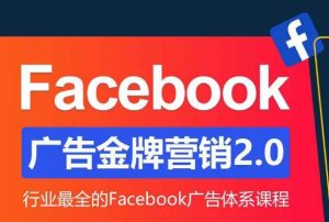 Facebook广告营销体系化教程,Facebook广告金牌营销2.0,行业最全的Facebook广告体系课程-21资源库