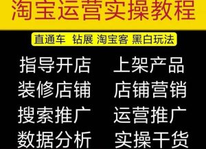 2023淘宝开店教程0基础到高级全套视频网店电商运营培训教学课程-21资源库