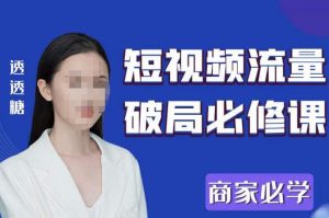 2023最新透糖短视频流量破局必修课——商家必学-21资源库