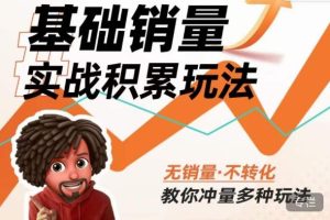 内功丨淘系基础销量实战积累玩法,无销量·不转化,教你冲量多种玩法-21资源库