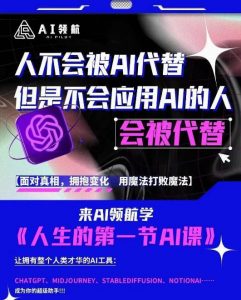 AI领航-人生第一节AI课，拉开你与普通工作者的距离！30位AI领域极客，汇集1000小时Al心得-21资源库