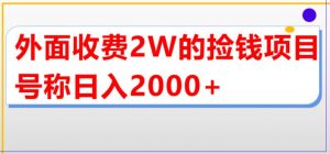 外面收费2w的直播买货捡钱项目,号称单场直播撸2000+【详细玩法教程】-21资源库