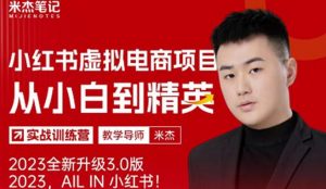 风口再至-米杰小红书虚拟电商项目3.0全网首发单号月收益过万可批量！-21资源库