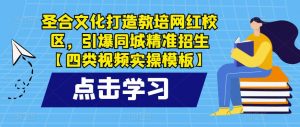 圣合文化打造教培网红校区,引爆同城精准招生【四类视频实操模板】-21资源库