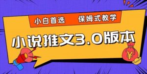 小说推文3.0玩法，日入两千+，保姆式教学，小白首选【揭秘】-21资源库