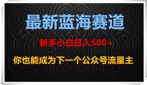 最新蓝海赛道,新手小白日入500+,你也能成为下一个公众号流量主【揭秘】-21资源库