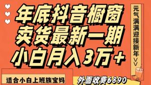 外面收费6890元年底抖音橱窗卖货最新一期，小白月入3万，适合小白上班族宝妈【揭秘】-21资源库