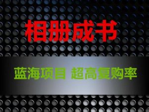 相册成书,蓝海项目,认真操作月入过万【揭秘】-21资源库