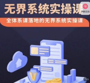 老衲·无界系统实操课，全体系落地无界改版后选择、出价、高投产做付费引流-21资源库