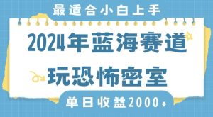2024年蓝海赛道玩恐怖密室日入2000+，无需露脸，不要担心不会玩游戏，小白直接上手，保姆式教学【揭秘】-21资源库