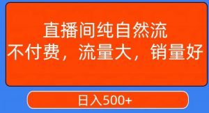 视频号直播间纯自然流,不付费,白嫖自然流,自然流量大,销售高,月入15000+【揭秘】-21资源库