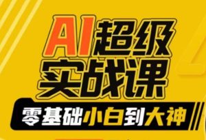AI超级实战课：零基础小白到大神，掌握ai绘画玩法与变现-21资源库
