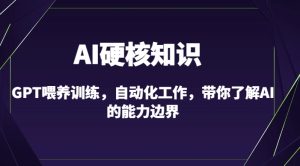 AI硬核知识-GPT喂养训练,自动化工作,带你了解AI的能力边界(10节课)-21资源库