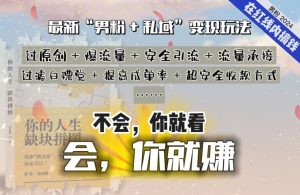2024，“男粉+私域”还是最耐造、最赚、最轻松、最愉快的变现方式【揭秘】-21资源库