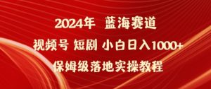 2024年视频号短剧新玩法小白日入1000+保姆级落地实操教程【揭秘】-21资源库