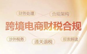 跨境老板财税合规特训营,规避财税风险、提升企业利润-21资源库
