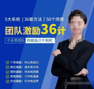 黄景:团队激励36计-Get职场竞争力,进阶管理高手-21资源库