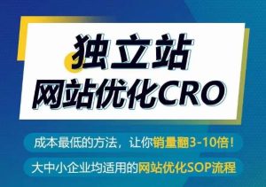 独立站网站优化CRO，成本最低的方法，让你销量翻3-10倍-21资源库