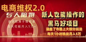 电商维权 4.0 如何做到月入 5 万+每天 1 小时新人也能快速上手【仅揭秘】-21资源库