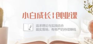 小白成长创业课：追求理论与实践结合，踏实落地，有尊严的持续赚钱-42节-21资源库